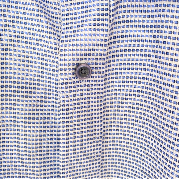 Tailor Store Blue and White Long Sleeve Button Down - Picture 5 of 11